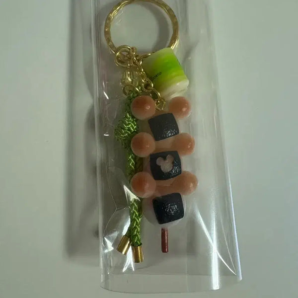 [BUNJANG] Disney Tokyo Limited Edition Mickey Mouse Matcha Dango Keychain (Sealed) / (가격내림/미개봉)도쿄 디즈니 한정 미키마우스 미타라시 녹차 말차 당고 키링