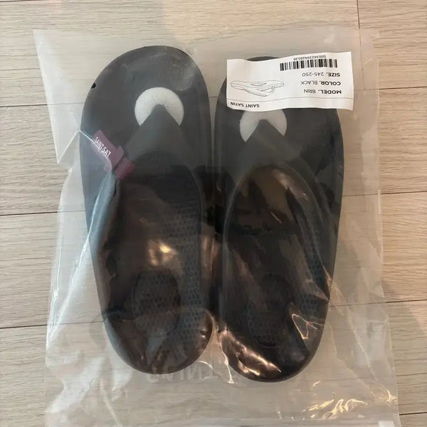 [BUNJANG] Saint Satin Black Flip-Flops Size 250 / 정품 새상품 세인트새틴 쪼리 블랙 250