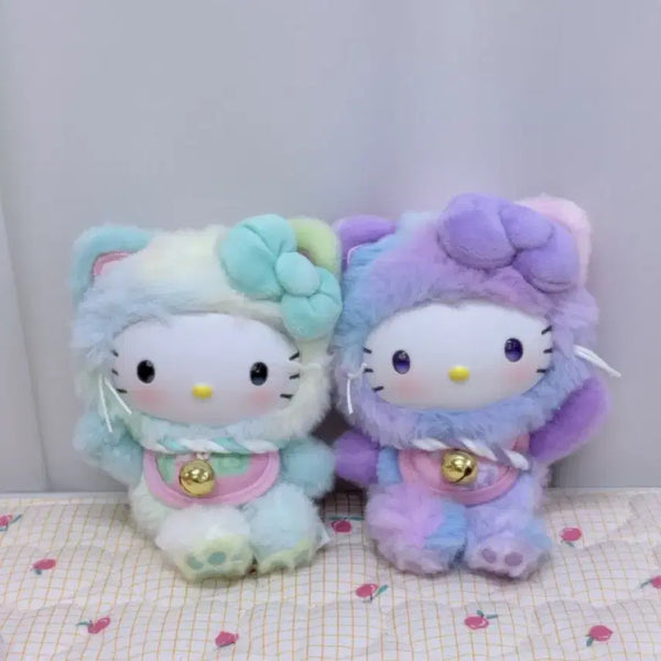 [BUNJANG] Hello Kitty Lucky Cat Plush Keyring / 행운의 야옹이 헬로키티 인형 키링