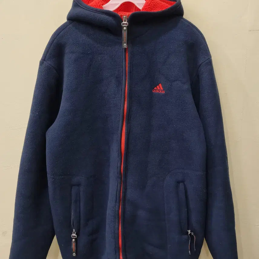 [BUNJANG] Adidas Hooded Zip-Up Jacket Navy / [95] 아디다스 후드 집업 자켓 네이비