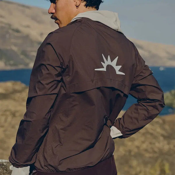 [BUNJANG] Puma x Hello Sunrise ESS Jacket (Woven Jacket) - Brown / 푸마 X 헬로 선라이즈 ESS JACKET(우븐 자켓) 브라운