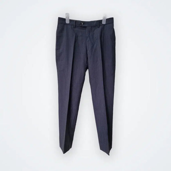 [BUNJANG] Visaruno Striped Slacks Navy / [76] 비사루노 스트라이프 슬랙스 네이비