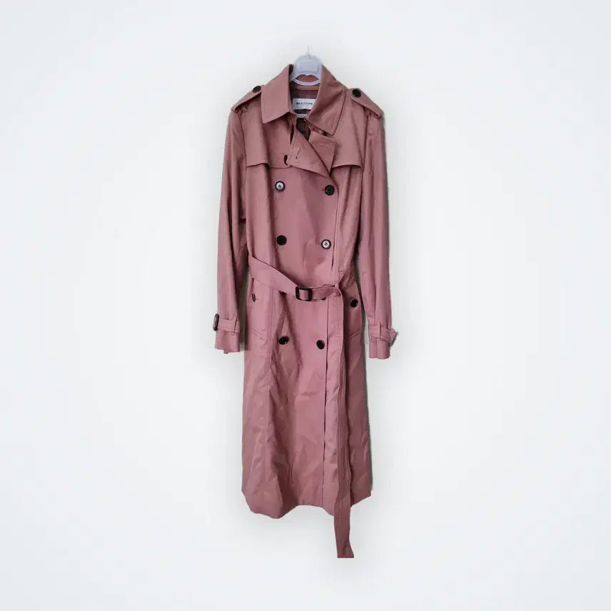 [BUNJANG] MOJO.S.PHINE Soft Pink Wool Trench Coat / [S] MOJO.S.PHINE 트렌치 코트 소프트핑크
