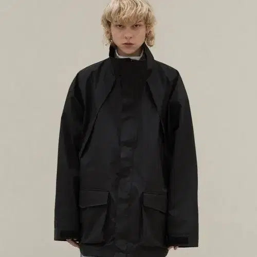 [BUNJANG] Hi-Fi PUNK Boxy Shell Parka Black M / 하이파이펑크 박시 쉘 파카 블랙 M 새상품
