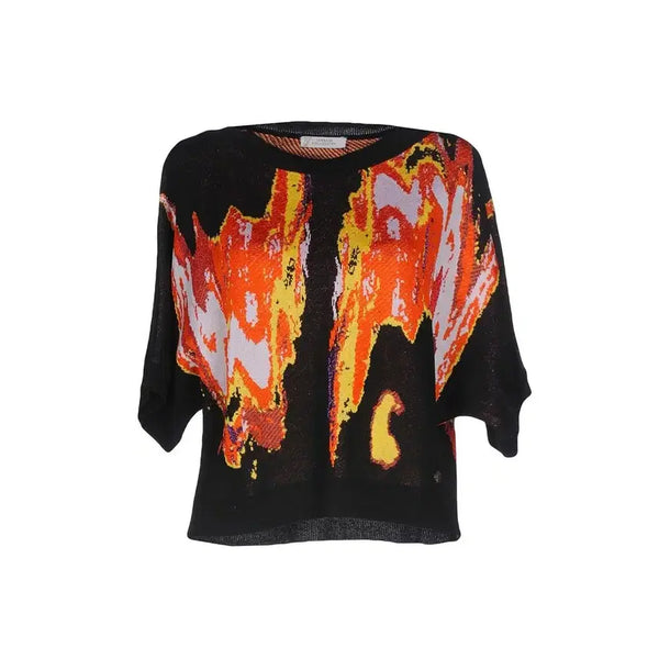[BUNJANG] Versace Collection Fire Crop Knit Black / Versace Collection  fire crop knit