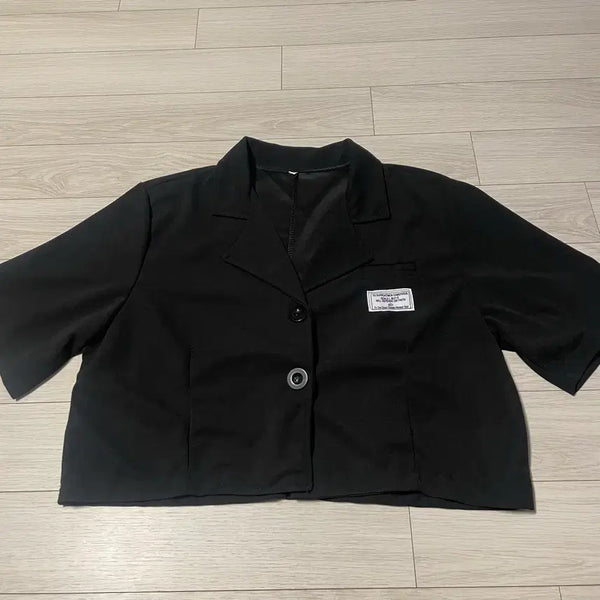 [BUNJANG] Crop Black Crop Jacket / 새상품[크롭 블랙 크롭 자켓]