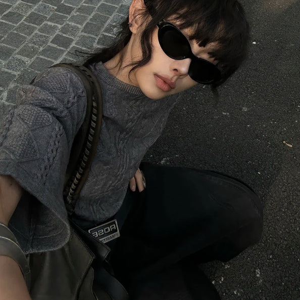[BUNJANG] WARDEN EDGE Cropped Sweater / WARDEN EDGE  크롭 스웨터