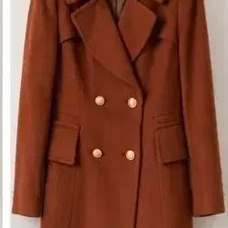 [BUNJANG] SJ/SJ Double Button Coat / SJSJ 한섬 더블 버튼 코트