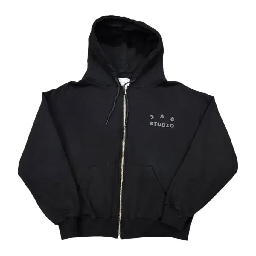 [BUNJANG] IAB Studio Hooded Zip-Up Black M / IAB 스튜디오 후드집업 블랙
