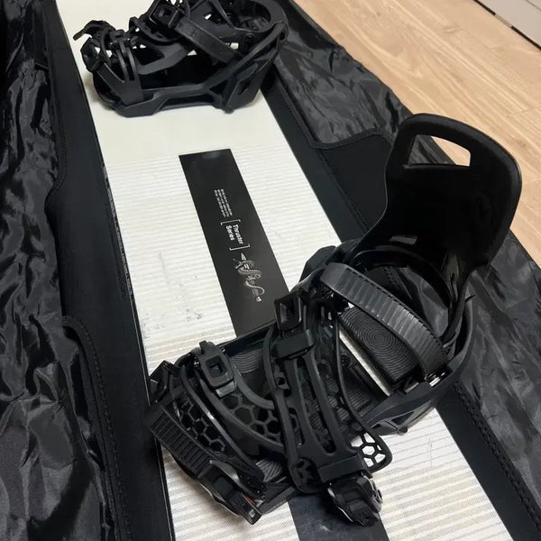 [BUNJANG] 24/25 Nidecker Supermatic M Black Snowboard Bindings / 2425 니데커 슈퍼매틱 M 블랙 판매합니다.