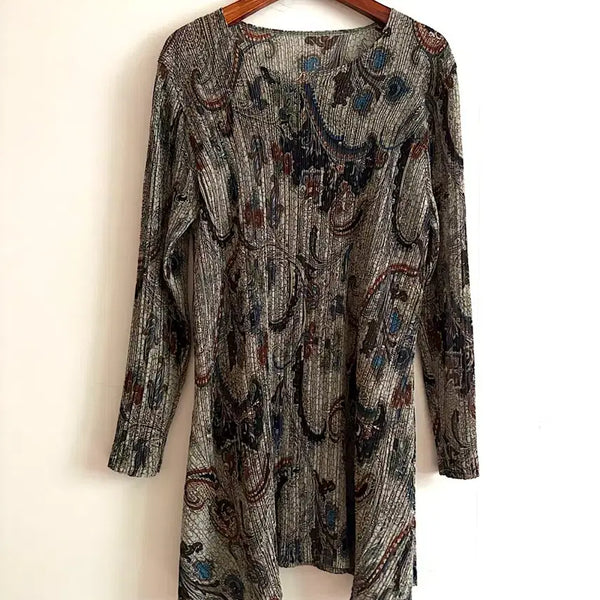 [BUNJANG] Paisley Pleated Blouse / 페이즐 플리츠 블라우스