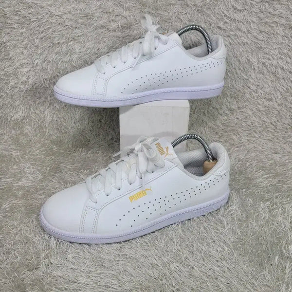 [BUNJANG] Puma Smash Perf White Sneakers / 230 푸마 스매시 퍼프 화이트 스니커즈
