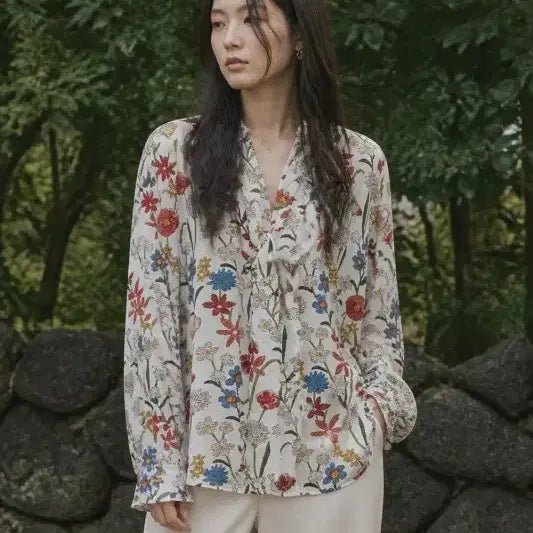 [BUNJANG] CLIZY Blouse / E087 CLIZY 블라우스 FREE 여 아지구제