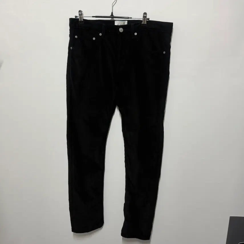 [BUNJANG] Sandro Button-Fly Corduroy Pants Black / 산드로 버튼플라이 골덴팬츠 블랙