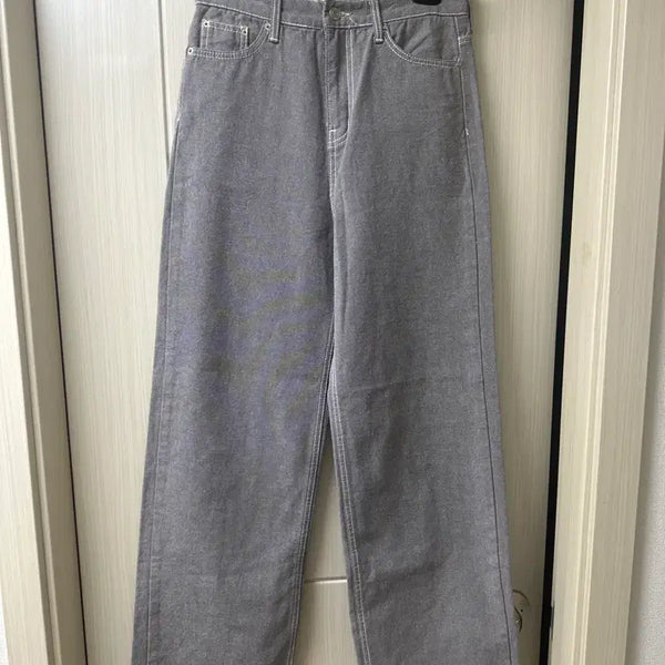 [BUNJANG] Grey Wide Pants (M) / 그레이 와이드팬츠