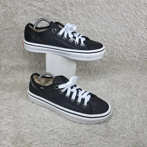[BUNJANG] Vans Black Glitter Sneakers / 구제짱짱맨 230 반스 블랙 글리터 스니커즈