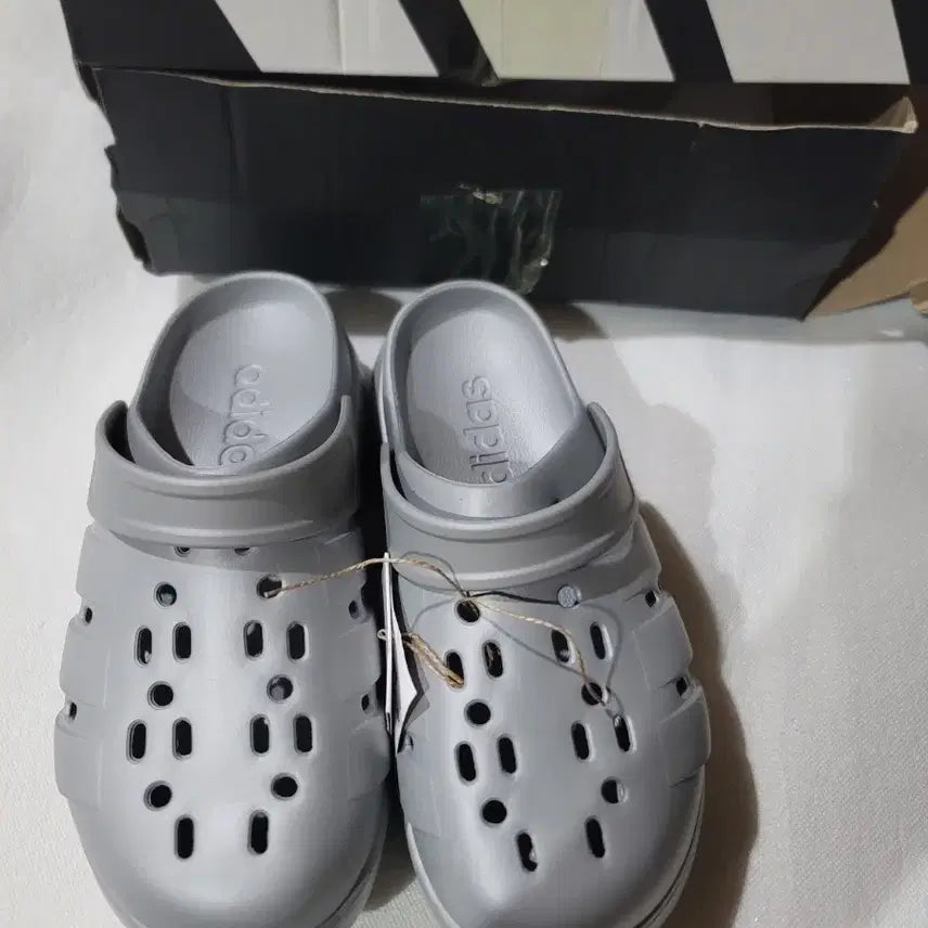 [BUNJANG] Adidas Adilette Platform Clog Silver Metallic / 아디다스 아딜렛 플랫폼 클로그 실버 메탈릭