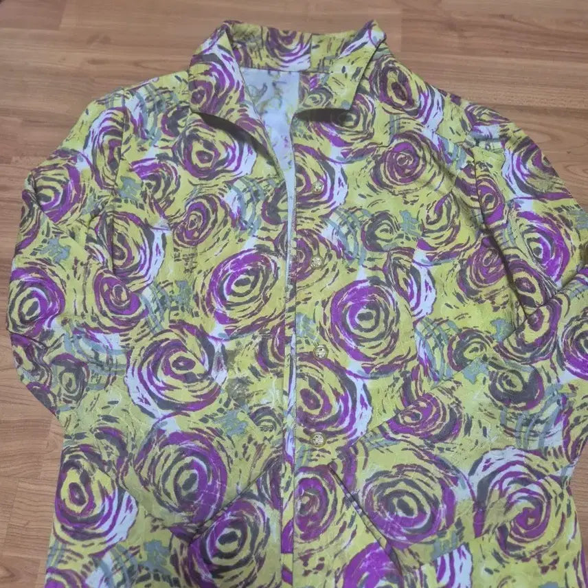 [BUNJANG] Yellow Floral Print Jacket / 노란색 꽃무늬 자켓