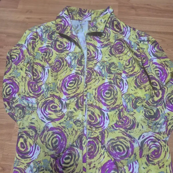[BUNJANG] Yellow Floral Print Jacket / 노란색 꽃무늬 자켓