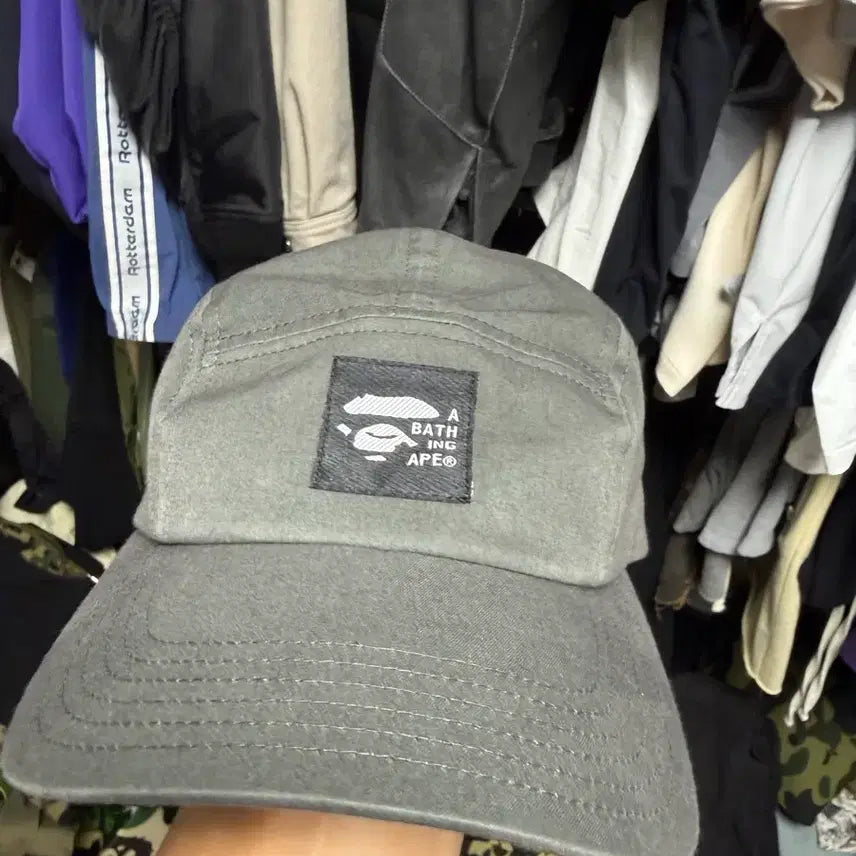 [BUNJANG] Bape Baseball Cap Grey / 베이프 베이스볼 캡 그레이