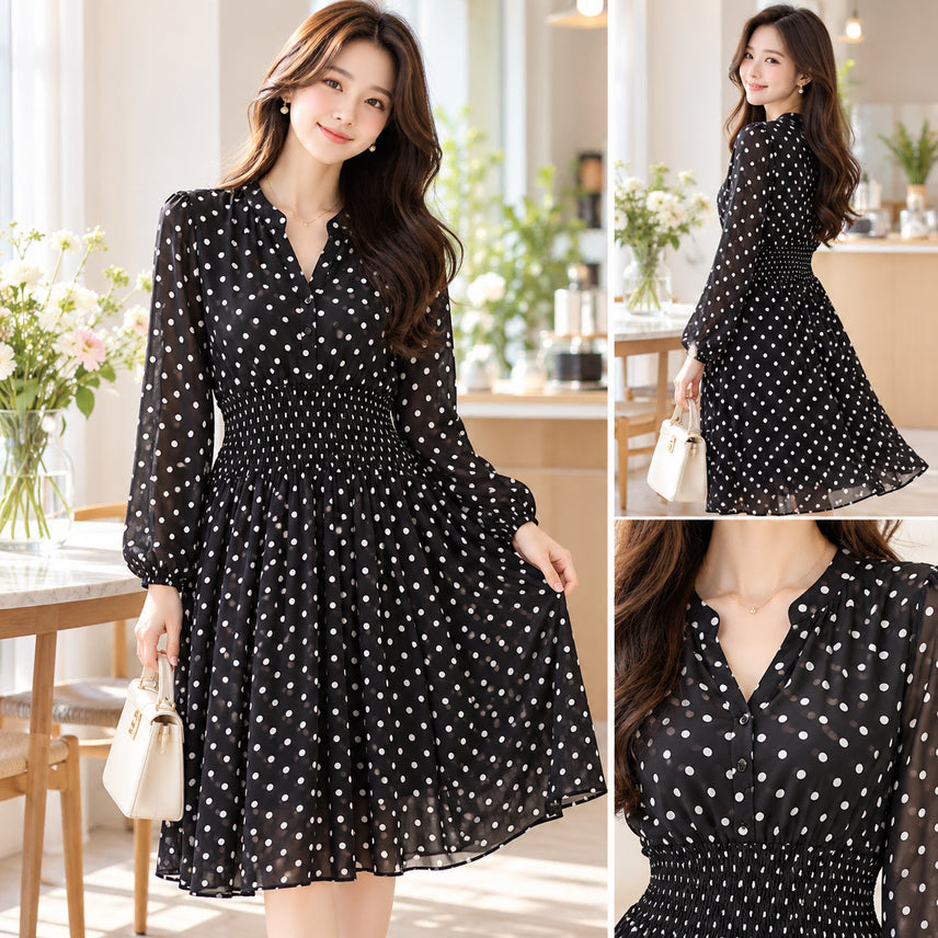 [BUNJANG] PRET Polka Dot Dress / 여성F/ PRET 도트 땡땡이 원피스 36-11