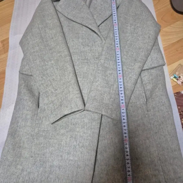 [BUNJANG] Sisley Double Button Wool Cashmere Coat / 시슬리 코트 라이트그레이 66