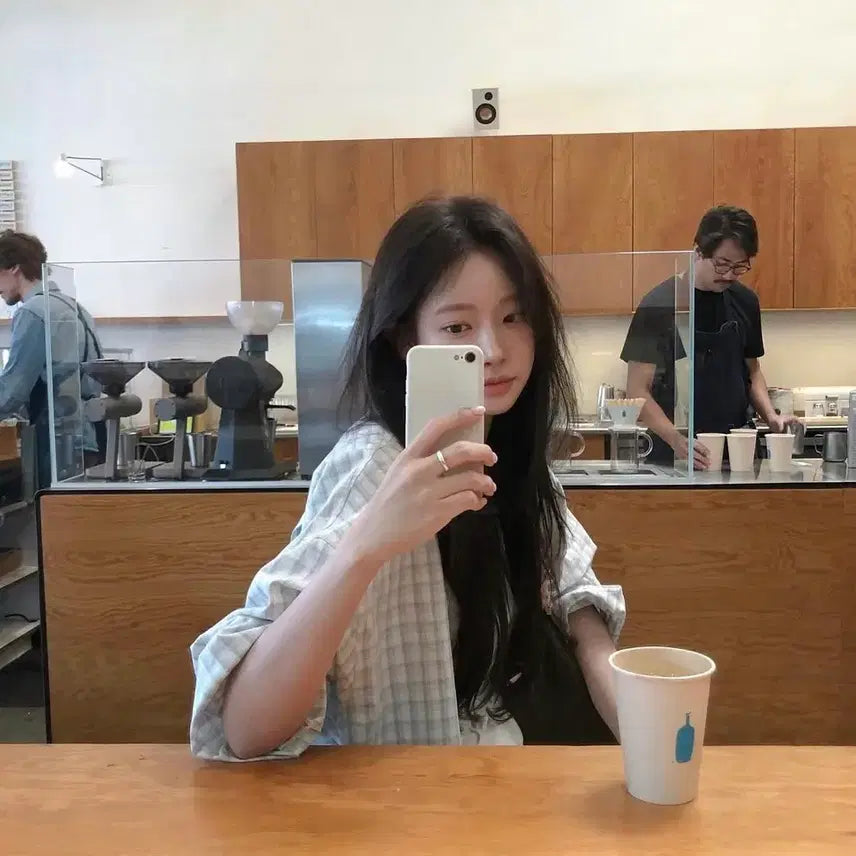 [BUNJANG] Leeds Check Shirt Mint / Leeds 리아 체크셔츠 민트