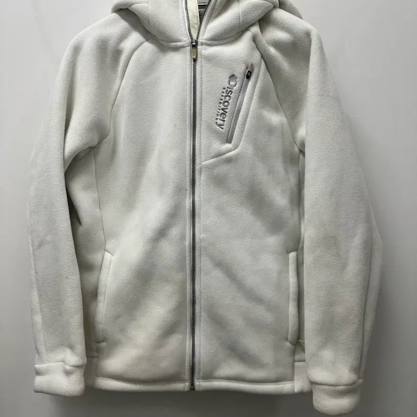 [BUNJANG] Discovery Fleece Zip-Up White 105 / {만원빈티지 최저가}디스커버리 후리스 집업 화이트 105