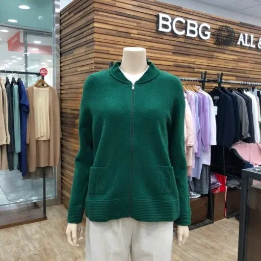 [BUNJANG] BCBG Zip-Up Knit Sweater / 66) BCBG 집업니트