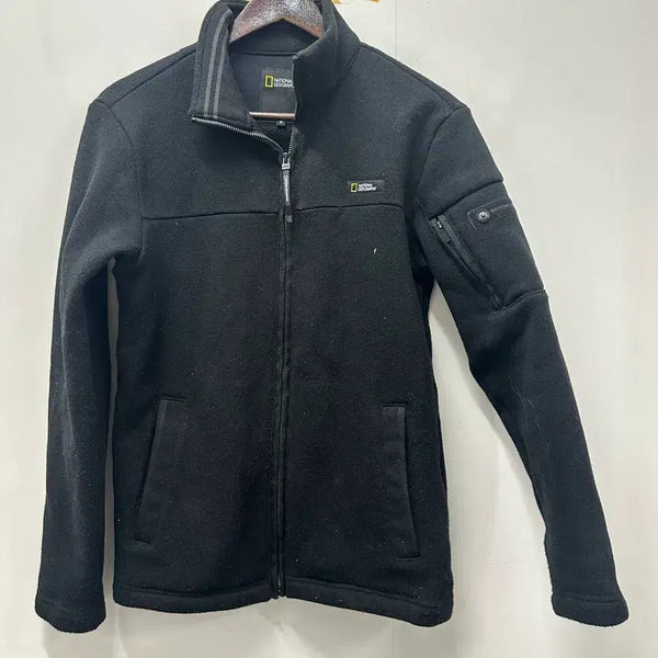[BUNJANG] National Geographic Zip-Up Jacket Black 95 / {만원빈티지 최저가}내셔널지오그래픽 집업 자켓 블랙 95