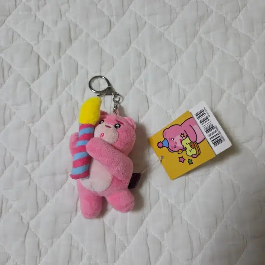 [BUNJANG] Pink Bear Bellygom Keyring Candy Stick Doll / 핑크 베어 벨리곰 키링 캔디 막대 인형