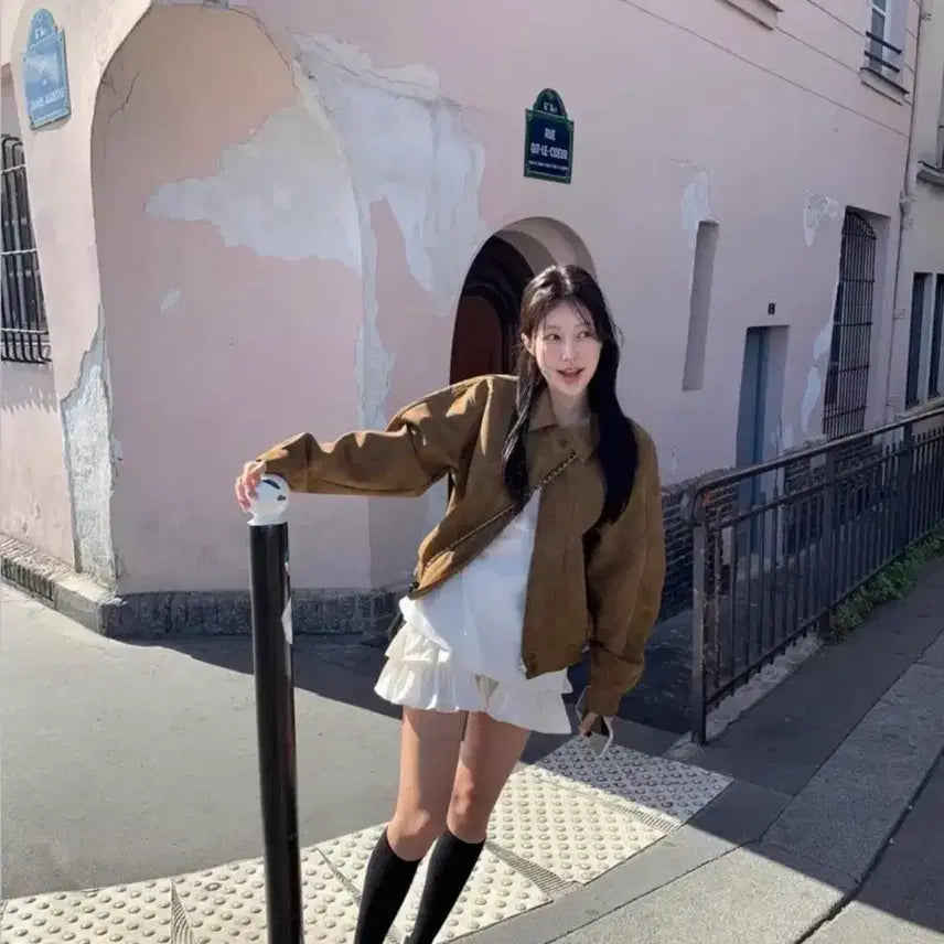 [BUNJANG] Lily Couts Mute Leather Jacket / 릴리코츠 뮤트 레더 자켓
