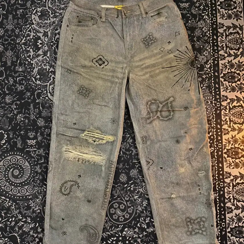 [BUNJANG] Weekenders MAGIC DENIM PANTS Light Blue Size 32 / 위캔더스 MAGIC DENIM PANTS 32 연청