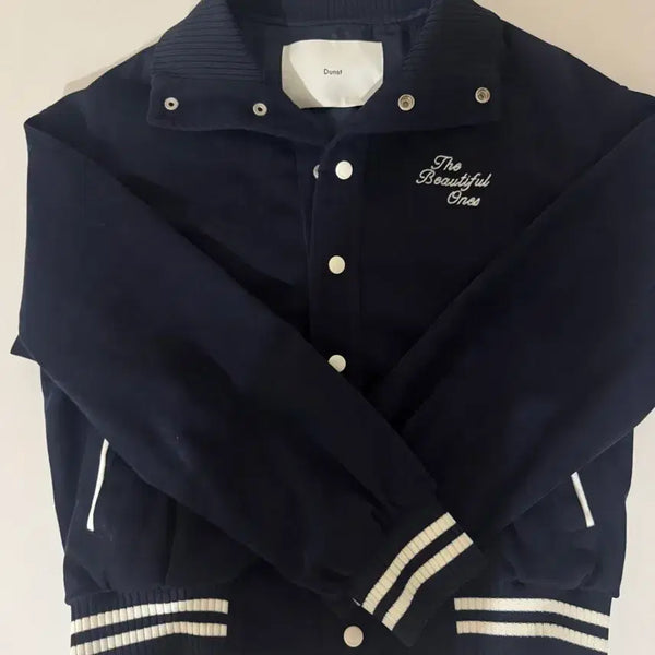 [BUNJANG] Dunst Varsity Jacket Navy / 던스트 바시티 자켓 네이비