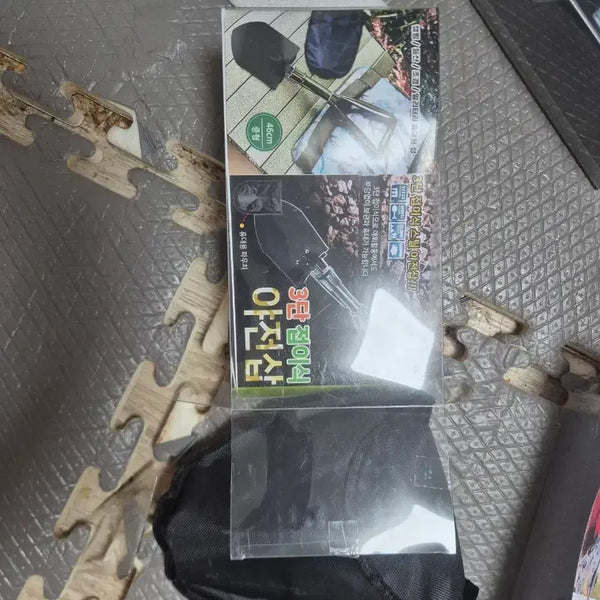 [BUNJANG] 3-Section Folding Entrenching Tool with Portable Pouch / 3단 접이식 야전삽 휴대용 파우치 포함
