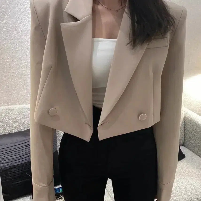 [BUNJANG] Love Meow Breeze Puffer Cropped Jacket / (새상품) 누빔 안감 러브미우 브리즈 커프스 자켓 퍼프 크롭 숏 패딩