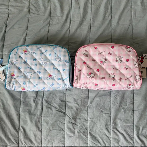 [BUNJANG] Sanrio Hello Kitty / Cinnamoroll Quilting Pouch / 산리오 헬로키티/시나모롤 퀄팅 파우치 각 6000