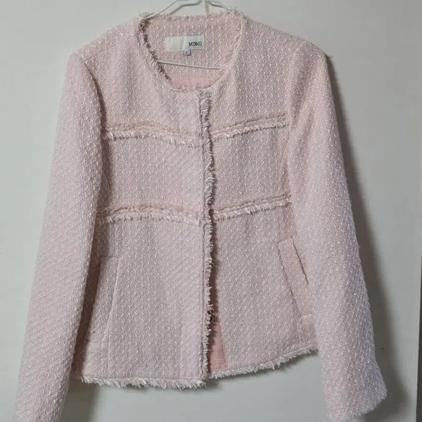 [BUNJANG] MIXXO Tweed Jacket Pink S / 미쏘 트위드 자켓 핑크ㅡs