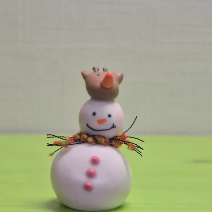 [BUNJANG] May's Drop Ceramic Snowman Figurine / 오월의방울 도자기 눈사람 피규어 인형