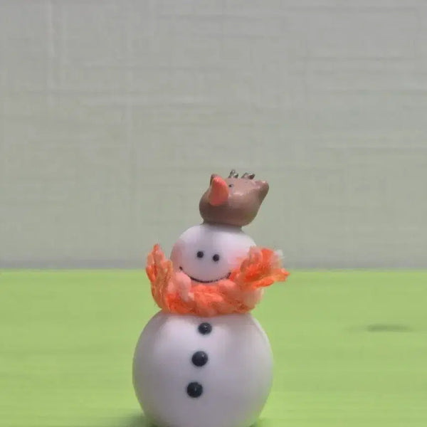 [BUNJANG] May Bell Snowman Ceramic Figurine / 오월의 방울 눈사람 도자기 피규어 인형