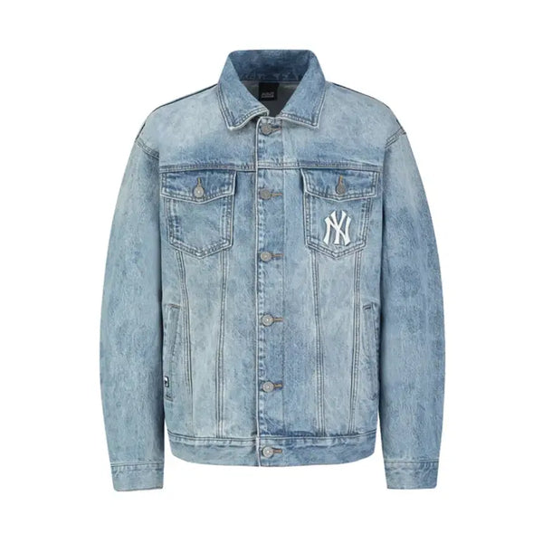 [BUNJANG] MLB Unisex Basic Denim Jacket / 유니섹스) MLB 베이직 데님자켓