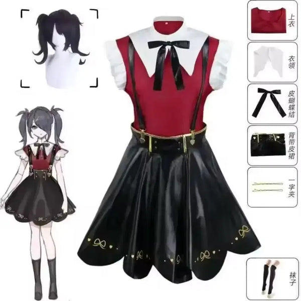 [BUNJANG] Nidhoggr Ame Cosplay Set - Medium / 풀셋) 니디걸 아메 코스프레 m