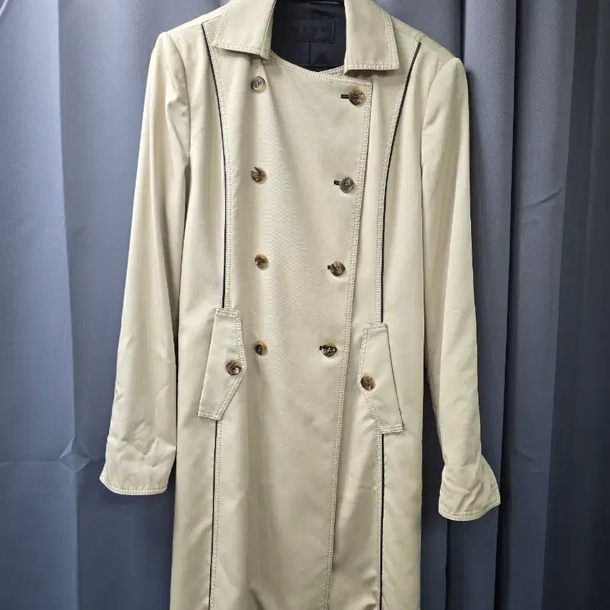 [BUNJANG] Mine Beige Trench Coat / 마인 베이지색 여성 트렌치코트(0078)