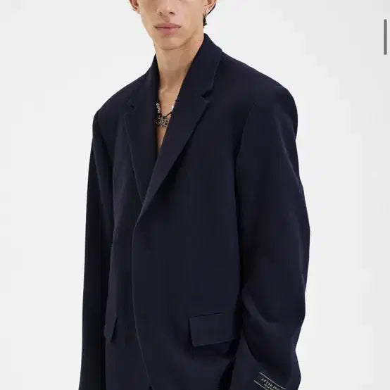 [BUNJANG] After Pray Scout Tailored Blazer Navy / 에프터프레이 스카우트 테일러드 블레이저 네이비