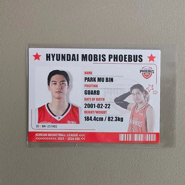 [BUNJANG] KBL Park Moobin 2025-2026 Player Card / 25-26 KBL카드 [아이디-박무빈]