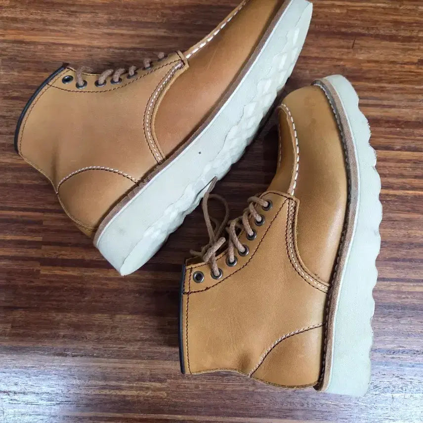 [BUNJANG] Hoboken Motho Tan Work Boots Size 250 / 호보켄 목토 황갈색 워커 250