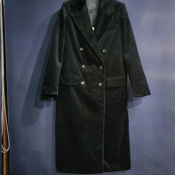 [BUNJANG] Zara Corduroy Long Coat / 자라 코듀로이 롱코트(새상품)