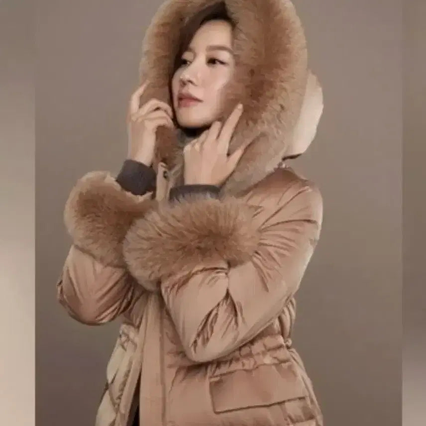 [BUNJANG] The Edge Goose Down Fox Fur Long Padding Coat / 더엣지 구스다운 폭스 롱 패딩 코트 점퍼 자켓 66