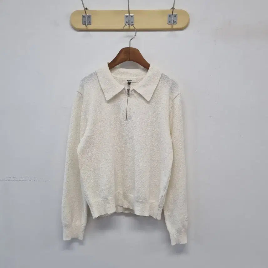 [BUNJANG] Depound Half-Zip Knit Beige / 새상품) 드파운드 연베이지 반집업 니트