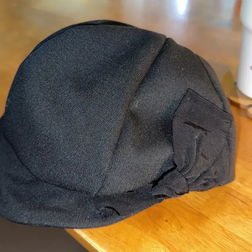 [BUNJANG] Black Ribbon Beret / 블랙 리본 베레모